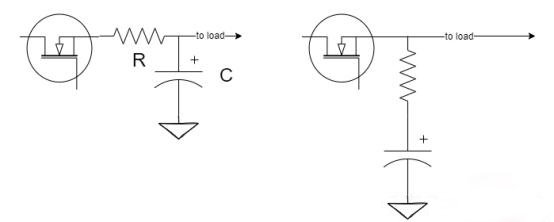 PMOS電源開關(guān)電源 電壓瞬間拉低