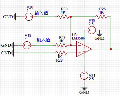 運(yùn)放加法電路
