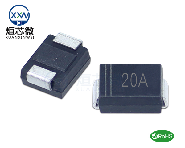 P6SMB20A參數(shù),TVS二極管P6SMB20A瞬態(tài)(變)抑制二極管